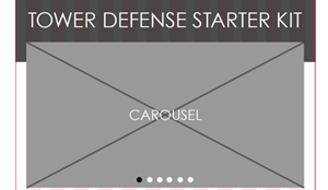 Tower Defense Responsive Website
